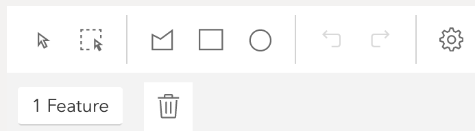 Geofence toolbar
