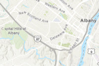Topographic basemap