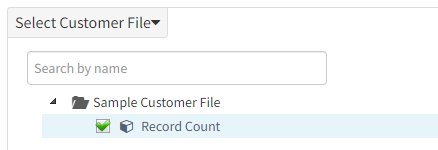 Select customer file