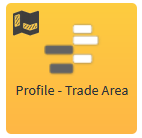 Profile trade area tool icon