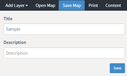 Configure title and subtitle and save map