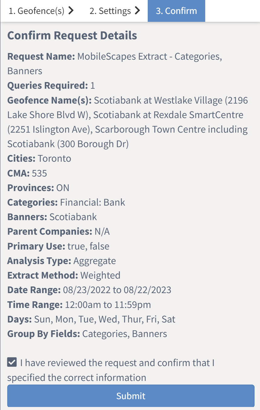 Confirm details