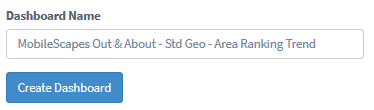 Customize name and click create dashboard