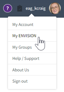 Select My ENVISION in dropdown