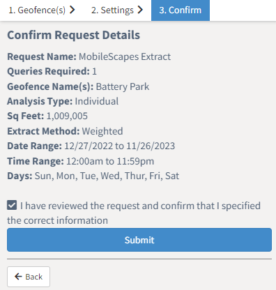 Confirm details