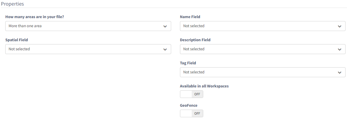 Specify properties