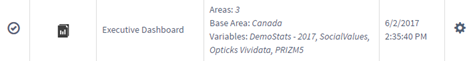 Report in Results page