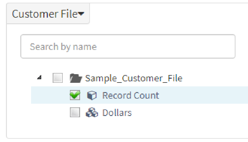 Select customer file