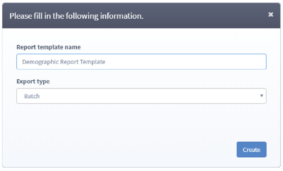 Customize name and export type