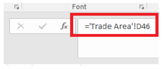Trade area formula