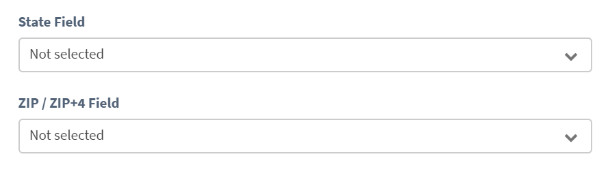 State and ZIP details