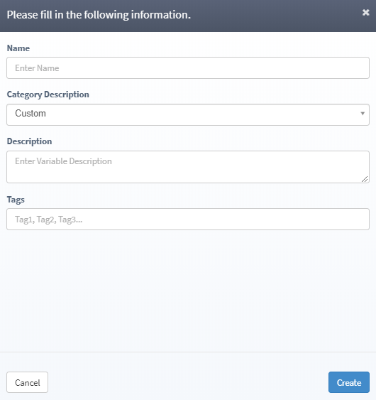Custom variables details