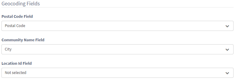Field details for Canada Workspaces