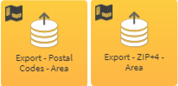 Export areas tool icons
