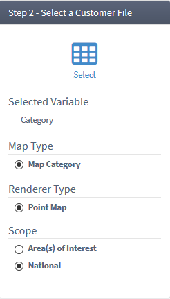 Change renderer type to categories