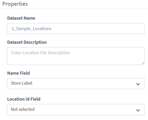 Properties fields