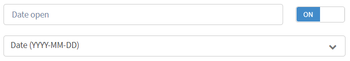 Date open toggle