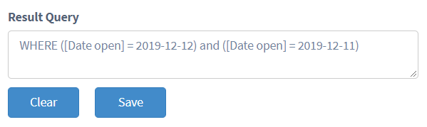 Result query box