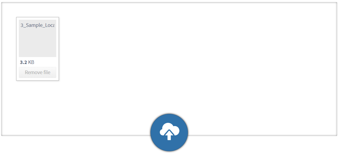 Upload files box