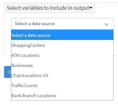Select data source