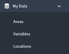 Click locations in my data menu