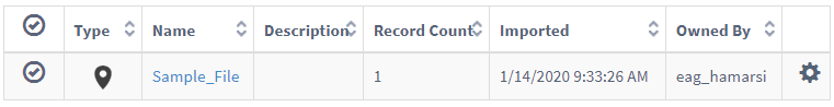 Click your file from the list