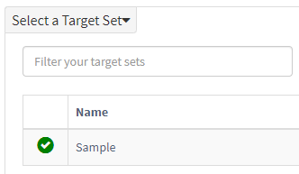 Select target set