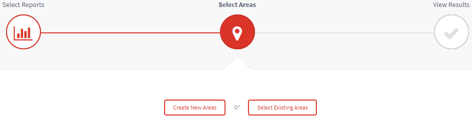 Select areas in menu