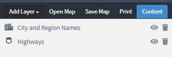 Add layer menu