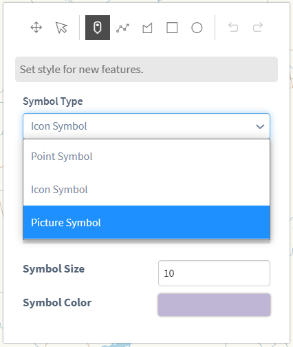 Symbol type settings