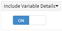 Include variable details toggle