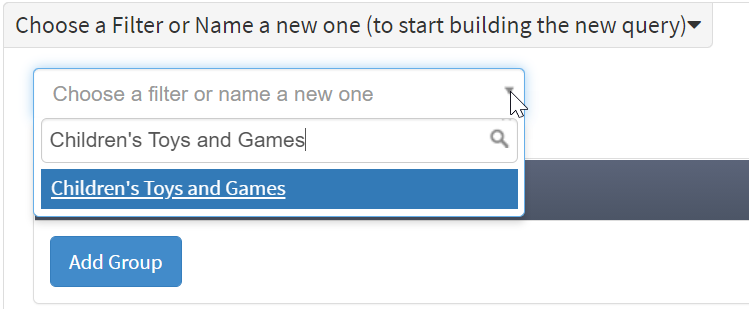 Select a filter