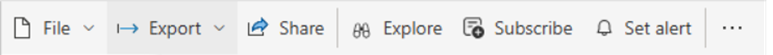 Screenshot of the export header option.