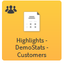 Highlights DemoStats Customers tool icon