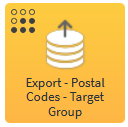 Export postal codes target group tool icon