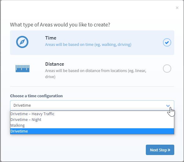 Select time configuration