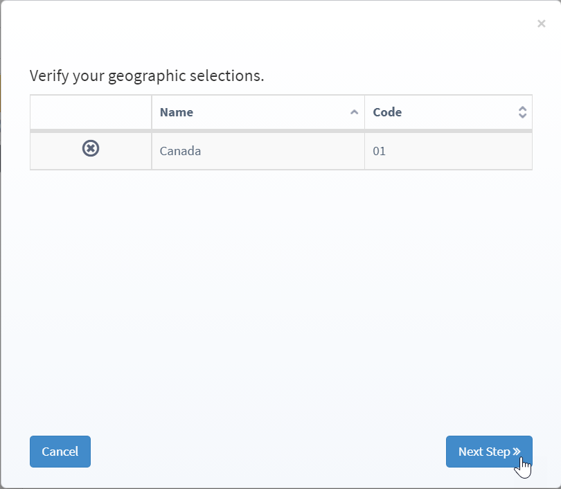 Click next steps