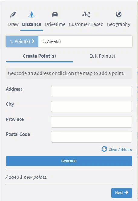 Edit points