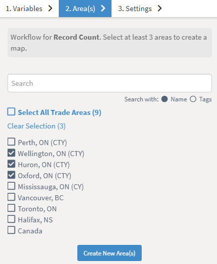 Select area of interest