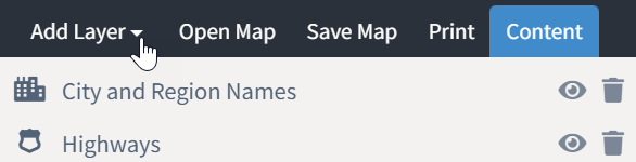 Add layer tab