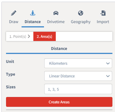 Configure sizes