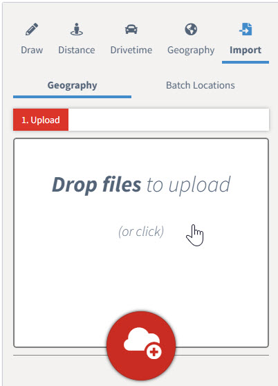 Drop files box