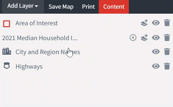 Rearrange layers