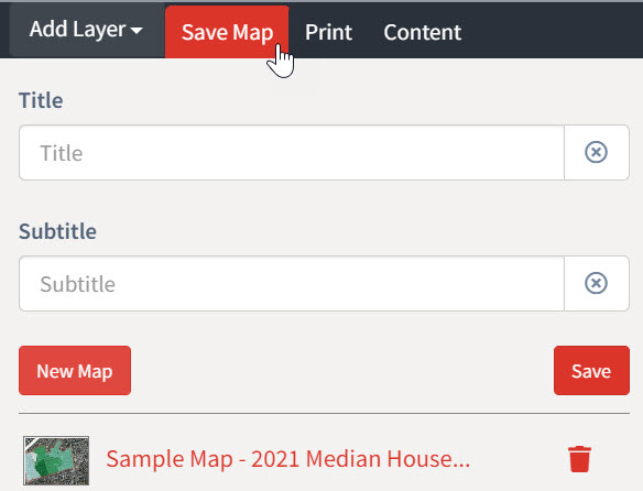 Save map