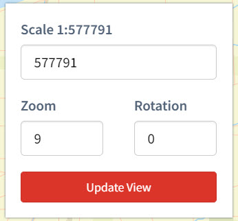 Scale, zoom, rotation settings